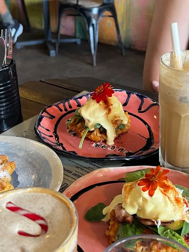 Colourful brunch dishes at Sugar Mama's